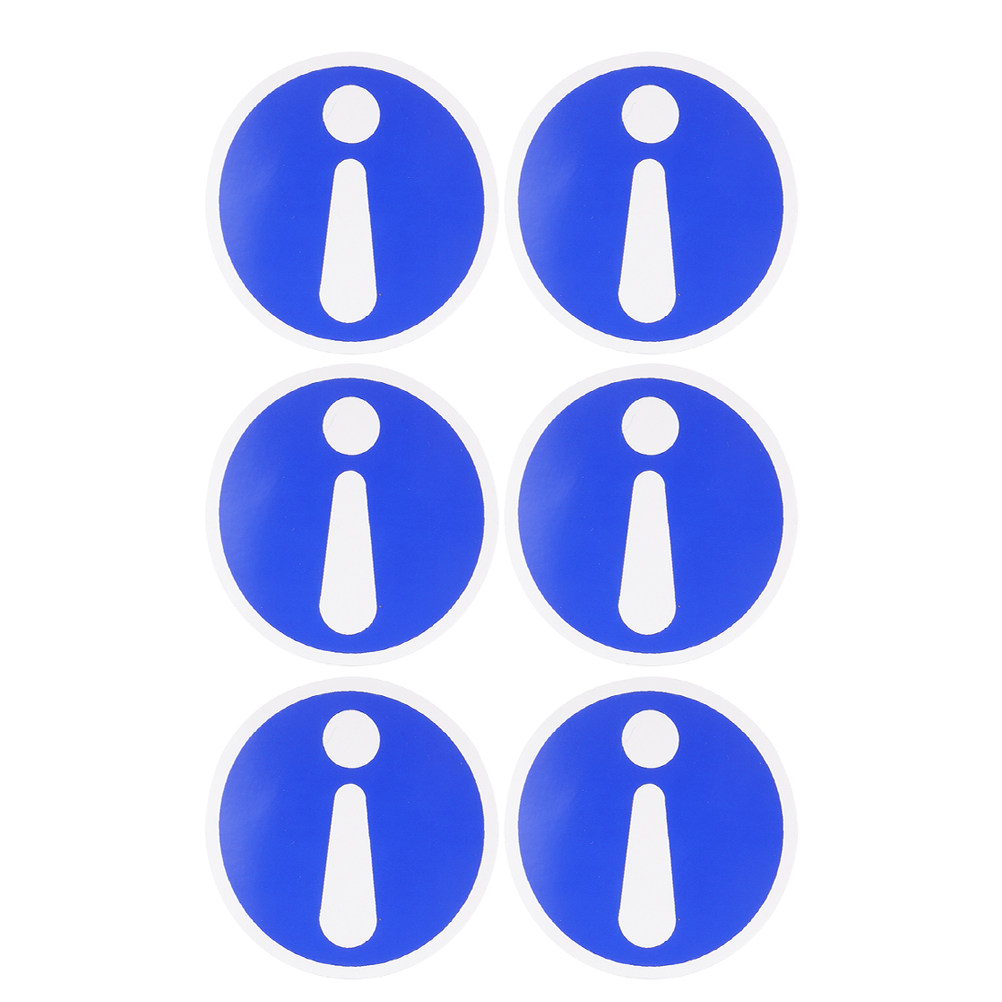 Heavy Equipment Stickers - 6Pcs Exclamation Warning Labels Heavy Duty