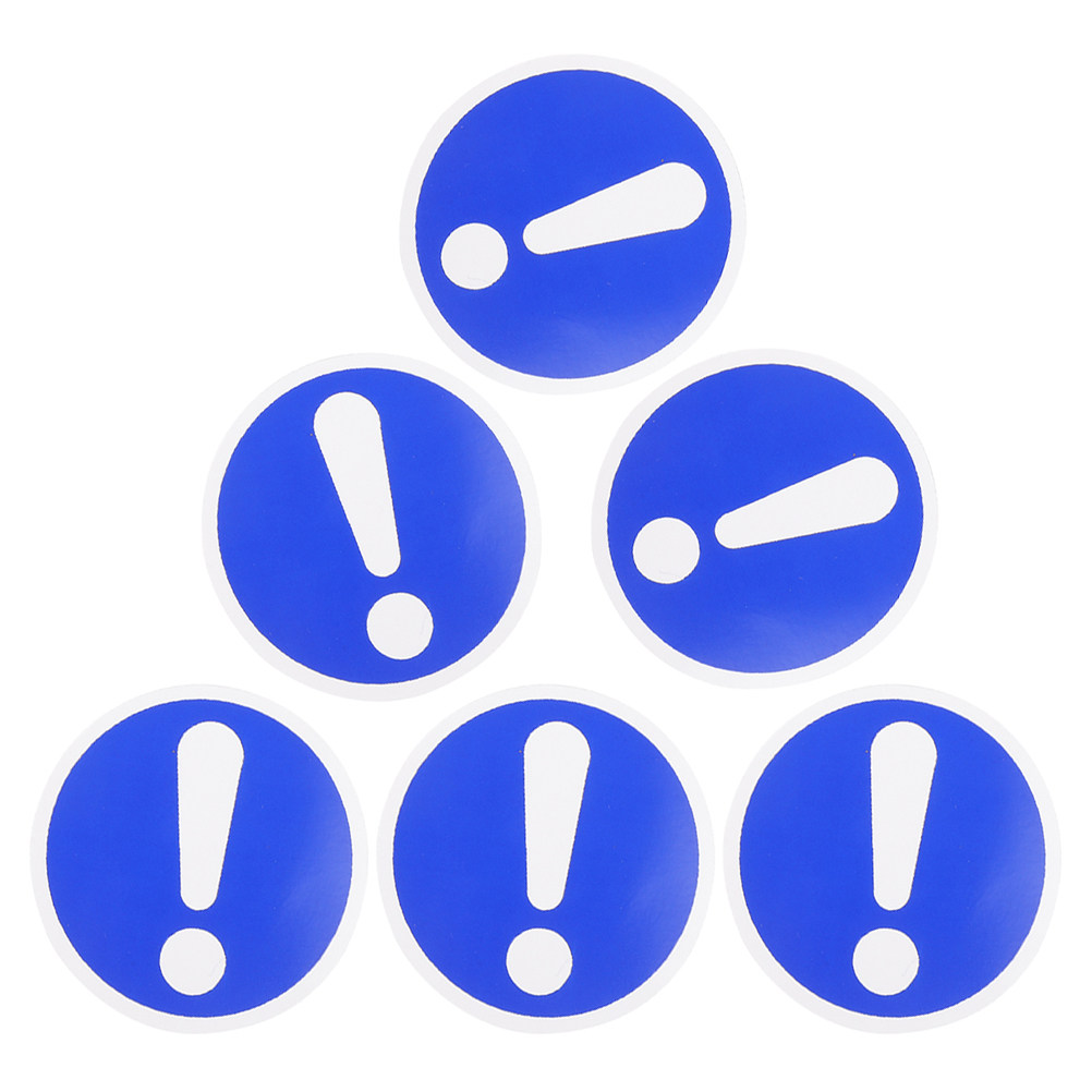6Pcs Exclamation Warning Label - Heavy Equipment Stickers のレビューと価格