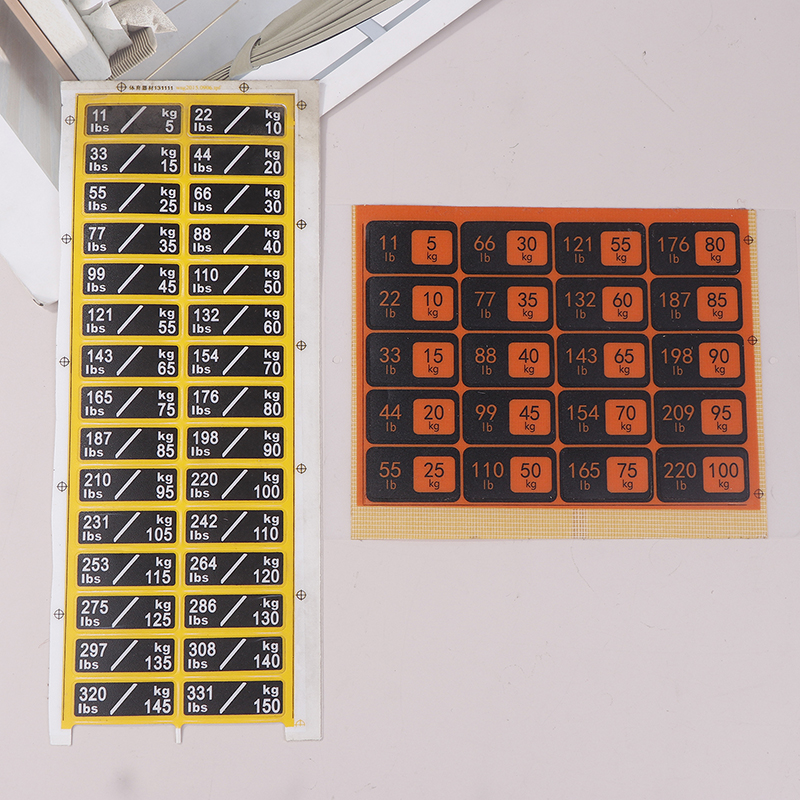 Weight Stack Labels 4.5kg To 1 - Heavy Equipment Stickers のレビューと価格