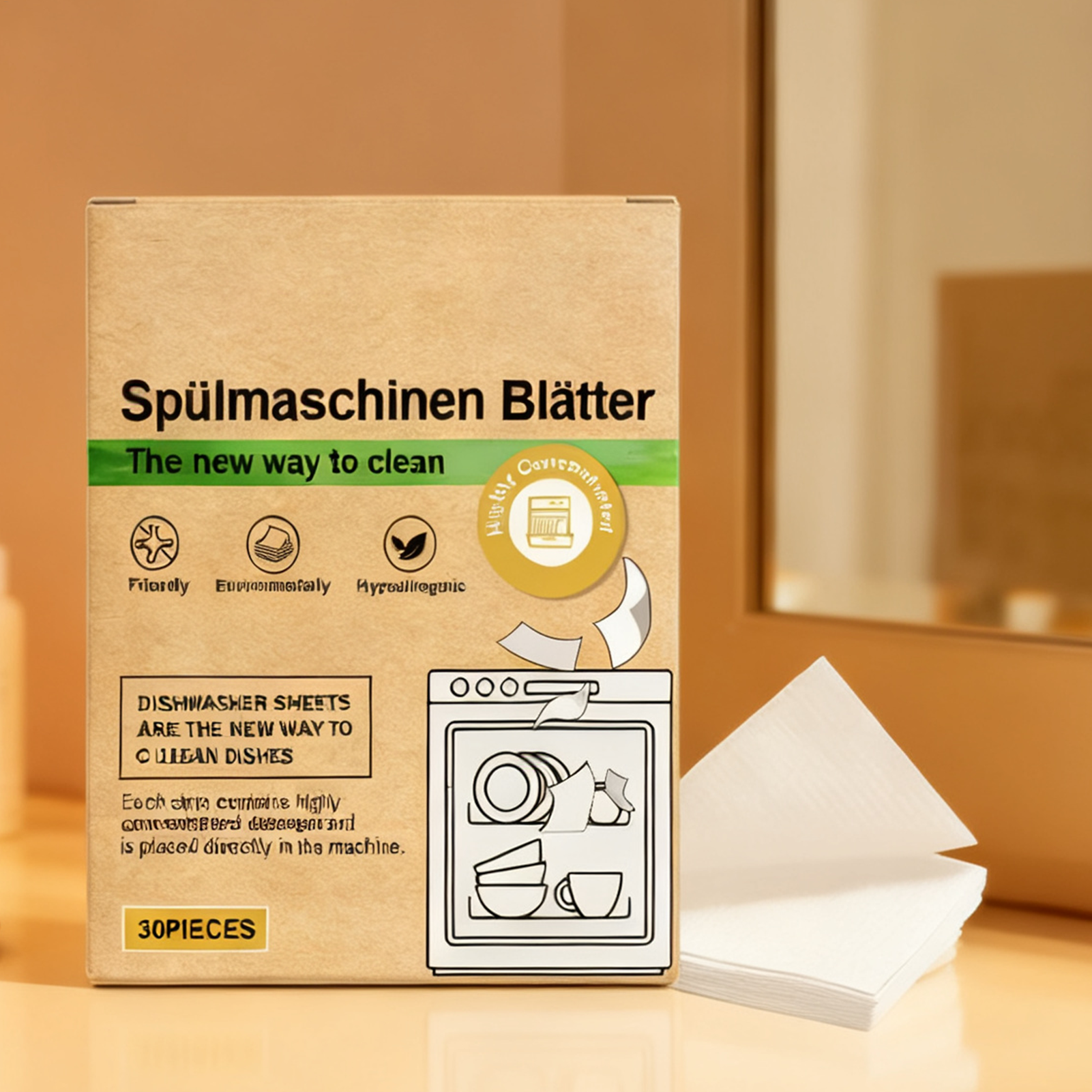 Dishwasher Cleaner Tablets, 30 - Heavy Equipment Grinder のレビューと価格